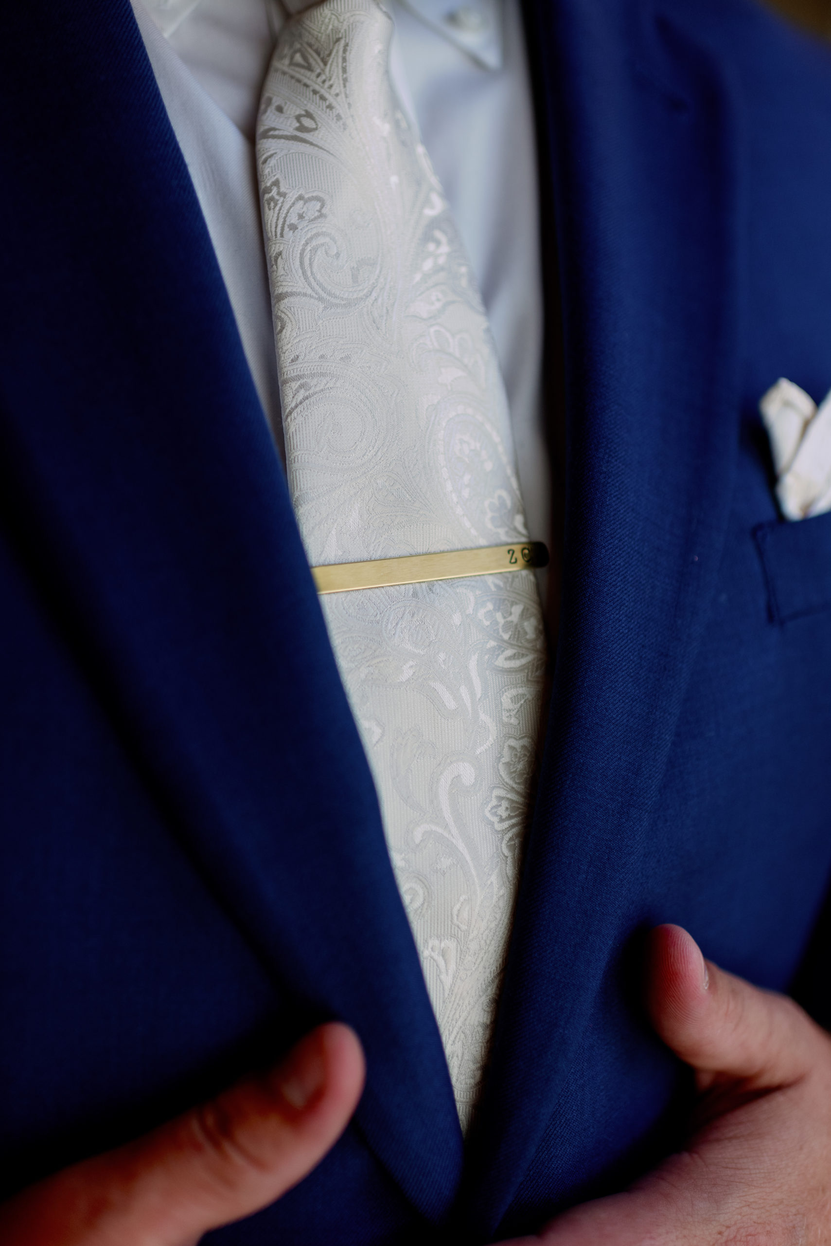 detailed grooms suit